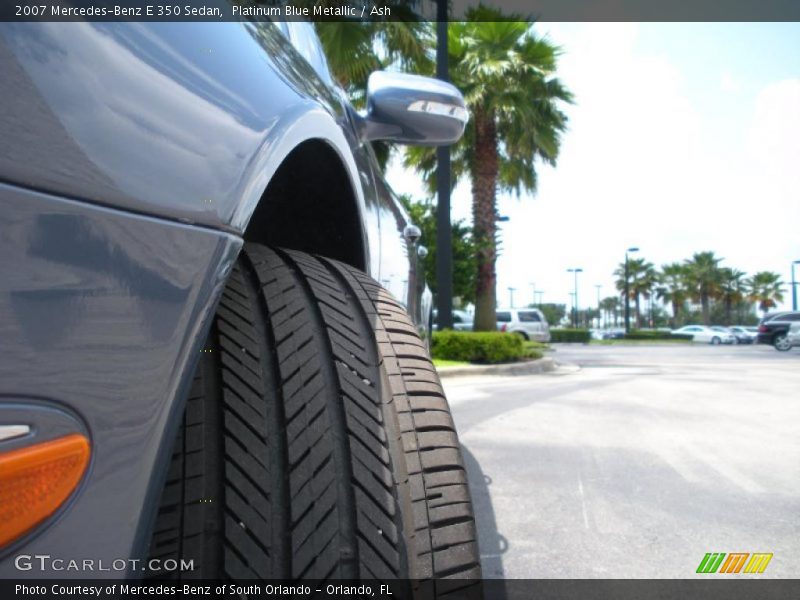 Platinum Blue Metallic / Ash 2007 Mercedes-Benz E 350 Sedan