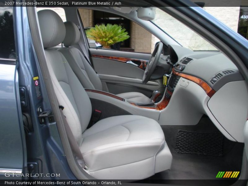 Platinum Blue Metallic / Ash 2007 Mercedes-Benz E 350 Sedan
