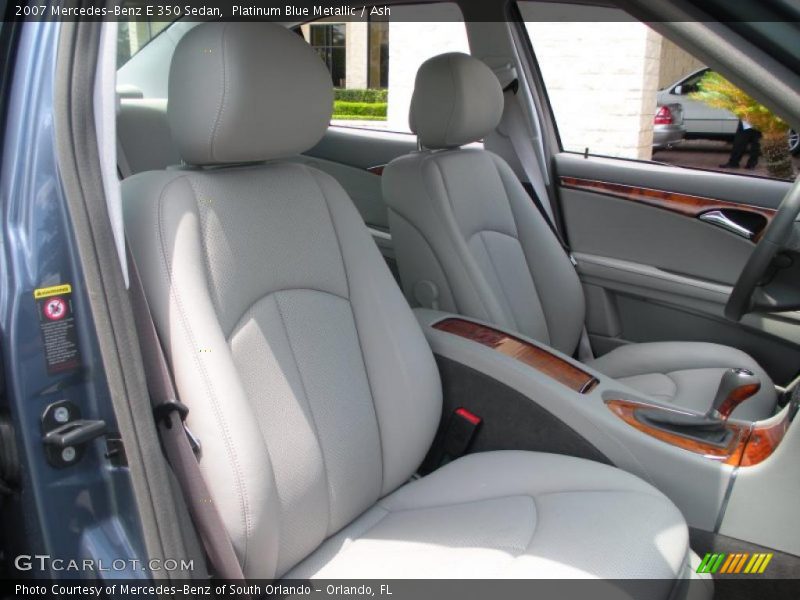 Platinum Blue Metallic / Ash 2007 Mercedes-Benz E 350 Sedan