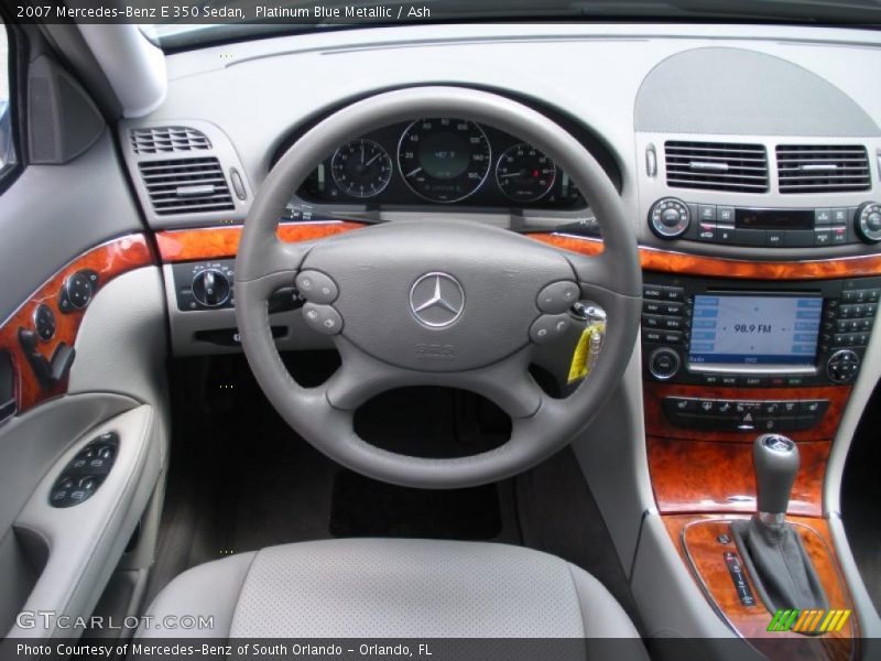 Platinum Blue Metallic / Ash 2007 Mercedes-Benz E 350 Sedan