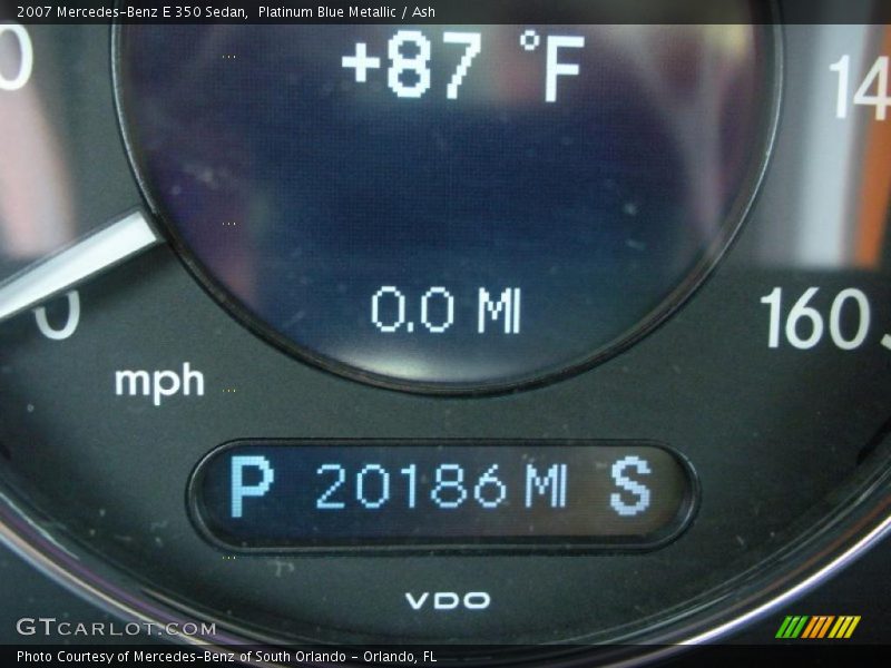 Platinum Blue Metallic / Ash 2007 Mercedes-Benz E 350 Sedan