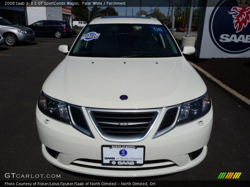 Polar White / Parchment 2008 Saab 9-3 2.0T SportCombi Wagon