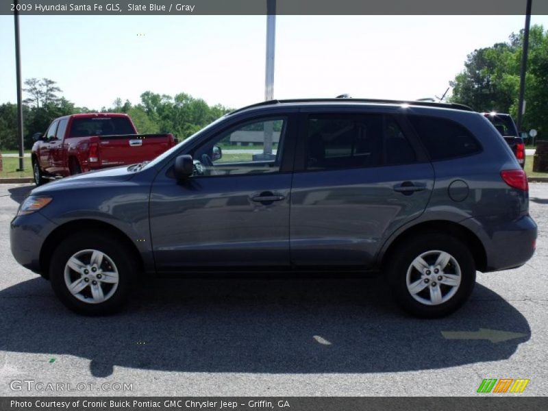 Slate Blue / Gray 2009 Hyundai Santa Fe GLS