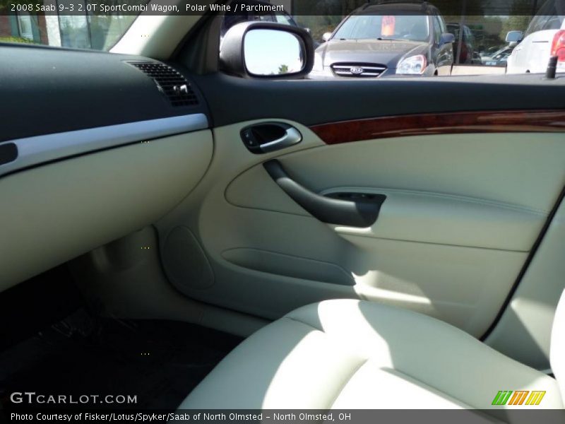 Polar White / Parchment 2008 Saab 9-3 2.0T SportCombi Wagon