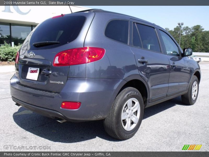 Slate Blue / Gray 2009 Hyundai Santa Fe GLS