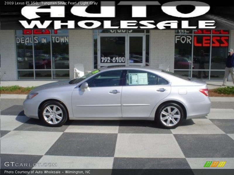 Tungsten Silver Pearl / Light Gray 2009 Lexus ES 350
