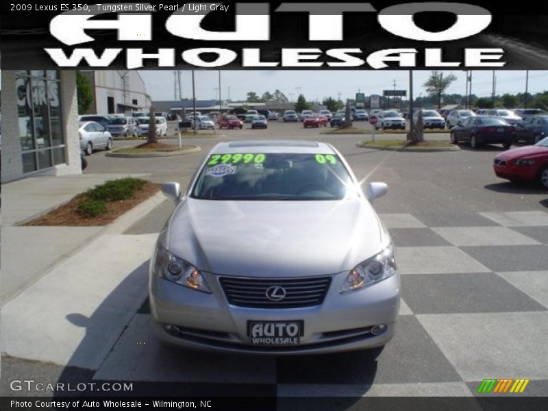 Tungsten Silver Pearl / Light Gray 2009 Lexus ES 350