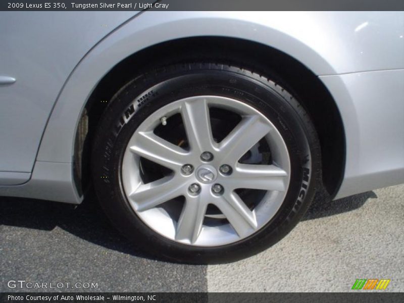 Tungsten Silver Pearl / Light Gray 2009 Lexus ES 350