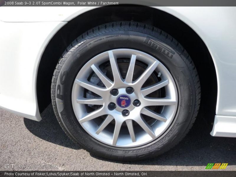 Polar White / Parchment 2008 Saab 9-3 2.0T SportCombi Wagon