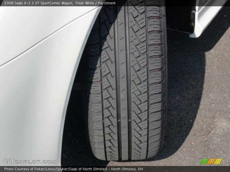 Polar White / Parchment 2008 Saab 9-3 2.0T SportCombi Wagon
