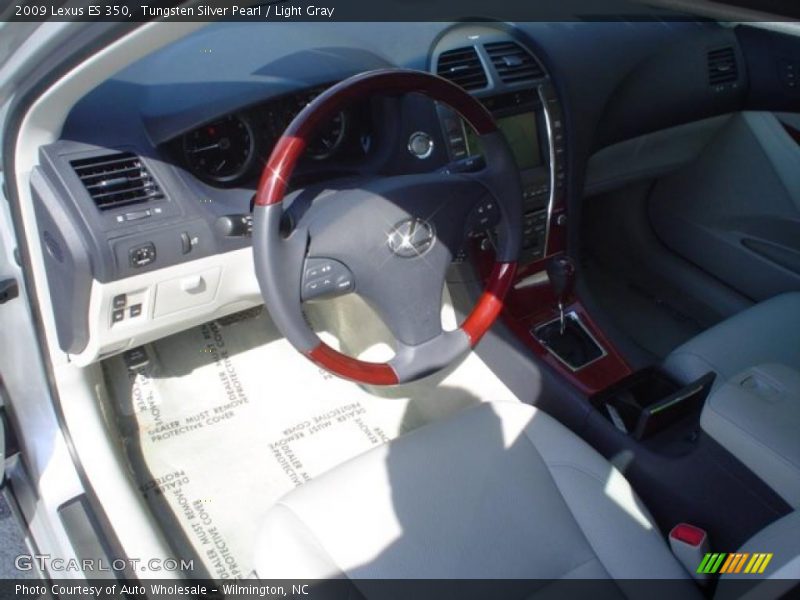 Tungsten Silver Pearl / Light Gray 2009 Lexus ES 350