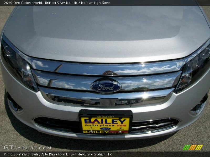 Brilliant Silver Metallic / Medium Light Stone 2010 Ford Fusion Hybrid