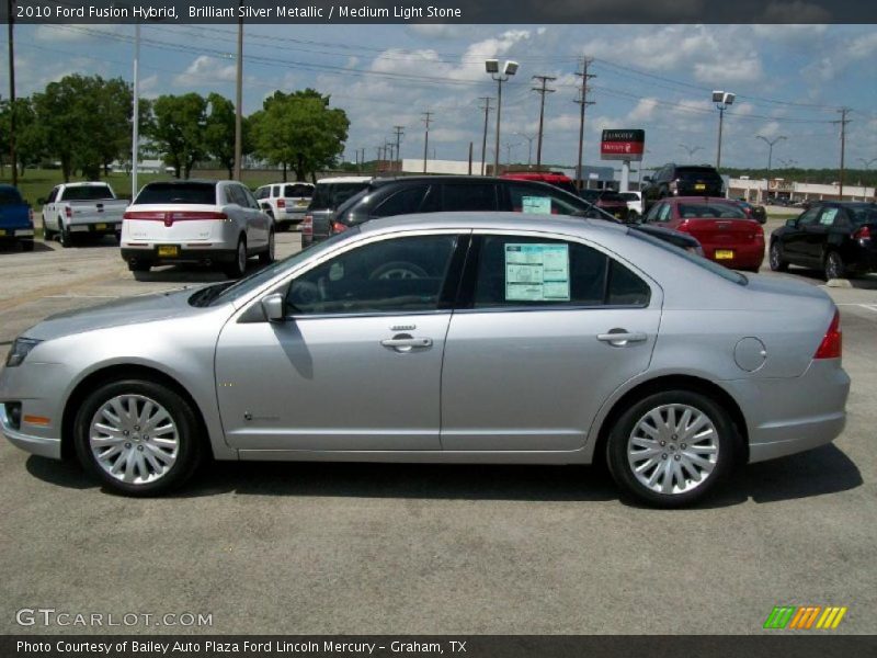 Brilliant Silver Metallic / Medium Light Stone 2010 Ford Fusion Hybrid