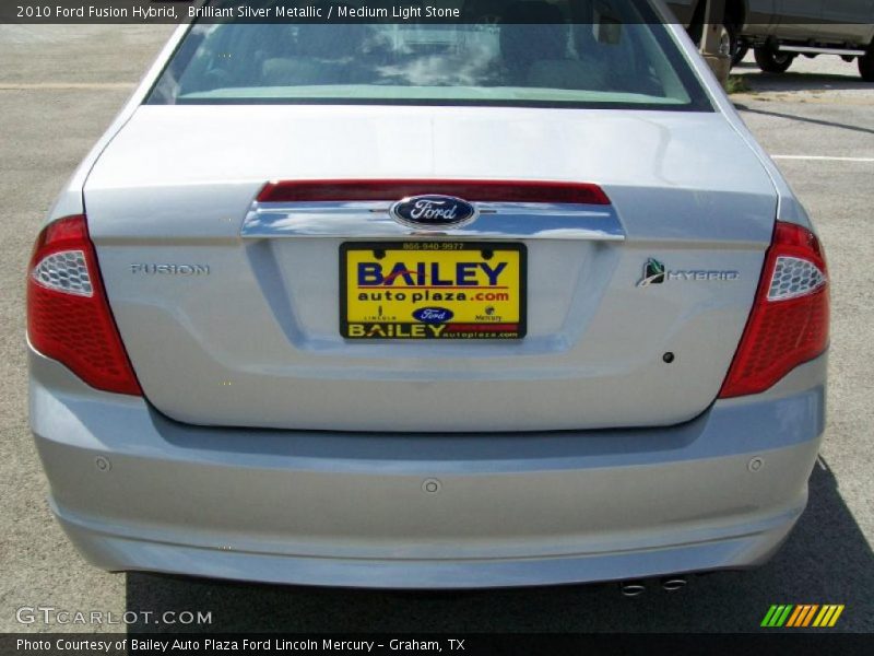 Brilliant Silver Metallic / Medium Light Stone 2010 Ford Fusion Hybrid