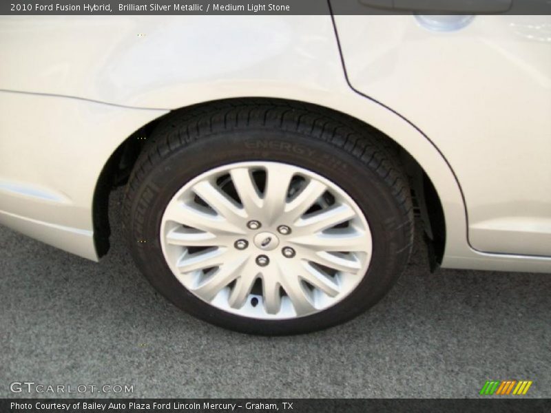 Brilliant Silver Metallic / Medium Light Stone 2010 Ford Fusion Hybrid