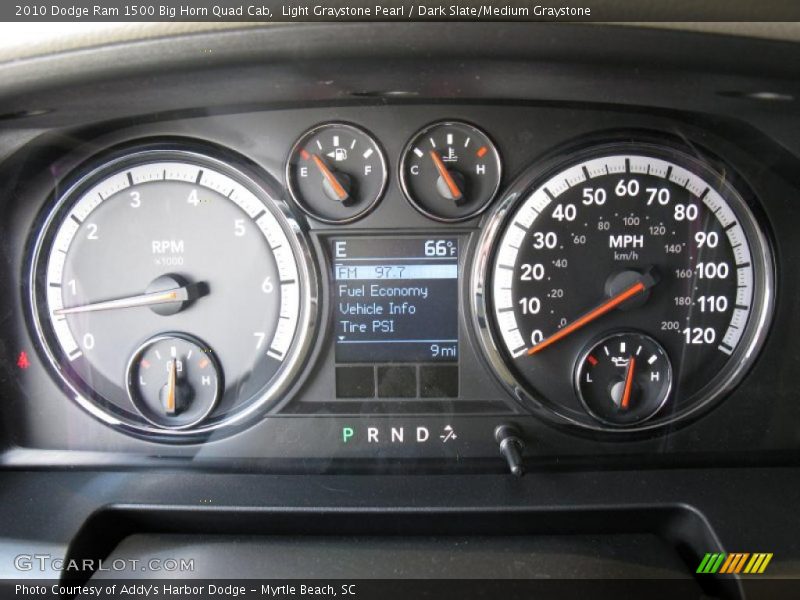 Light Graystone Pearl / Dark Slate/Medium Graystone 2010 Dodge Ram 1500 Big Horn Quad Cab