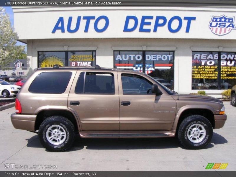 Sierra Bronze Metallic / Agate Black 2000 Dodge Durango SLT 4x4