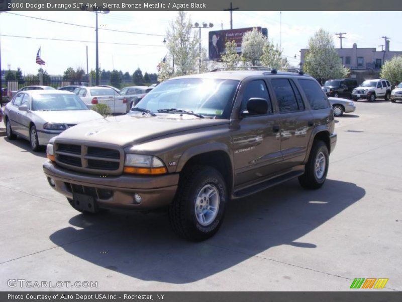 Sierra Bronze Metallic / Agate Black 2000 Dodge Durango SLT 4x4