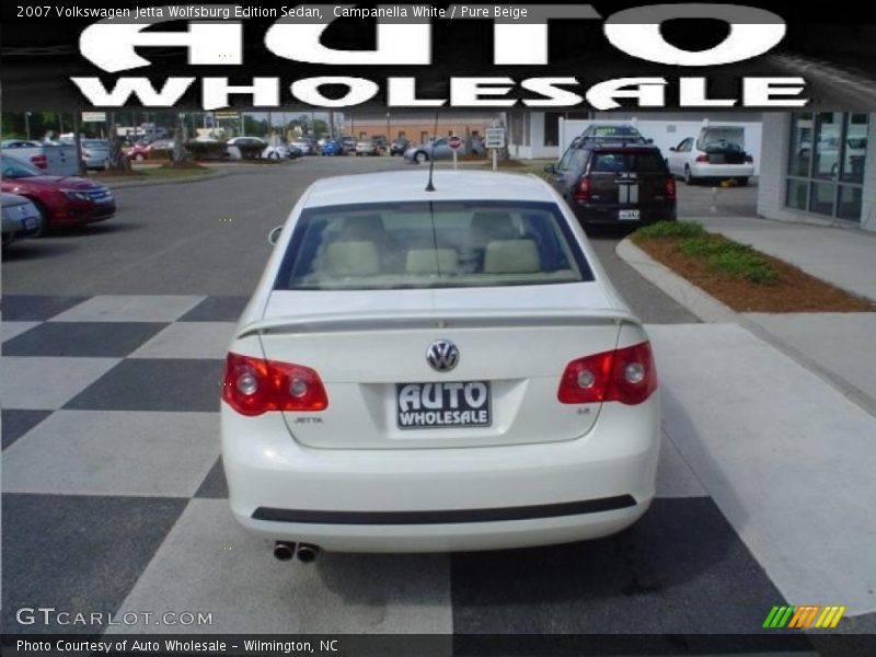 Campanella White / Pure Beige 2007 Volkswagen Jetta Wolfsburg Edition Sedan