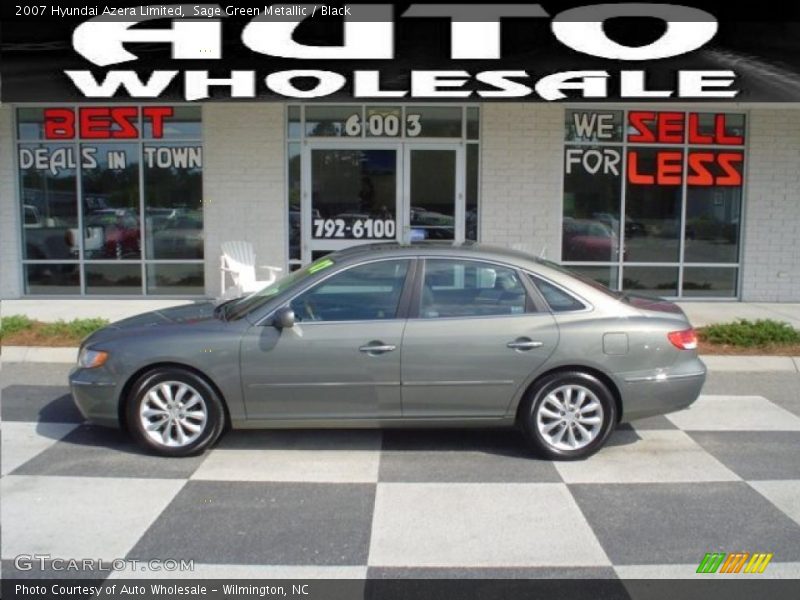 Sage Green Metallic / Black 2007 Hyundai Azera Limited