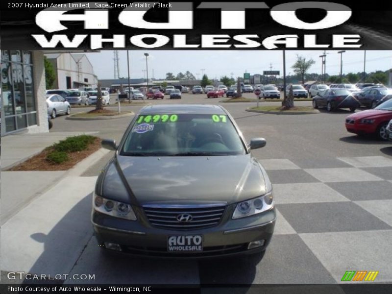 Sage Green Metallic / Black 2007 Hyundai Azera Limited