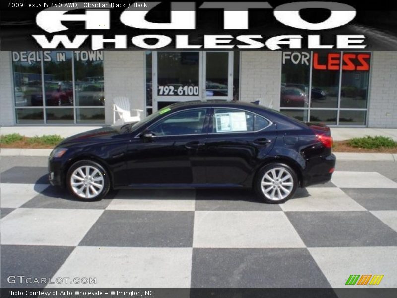 Obsidian Black / Black 2009 Lexus IS 250 AWD