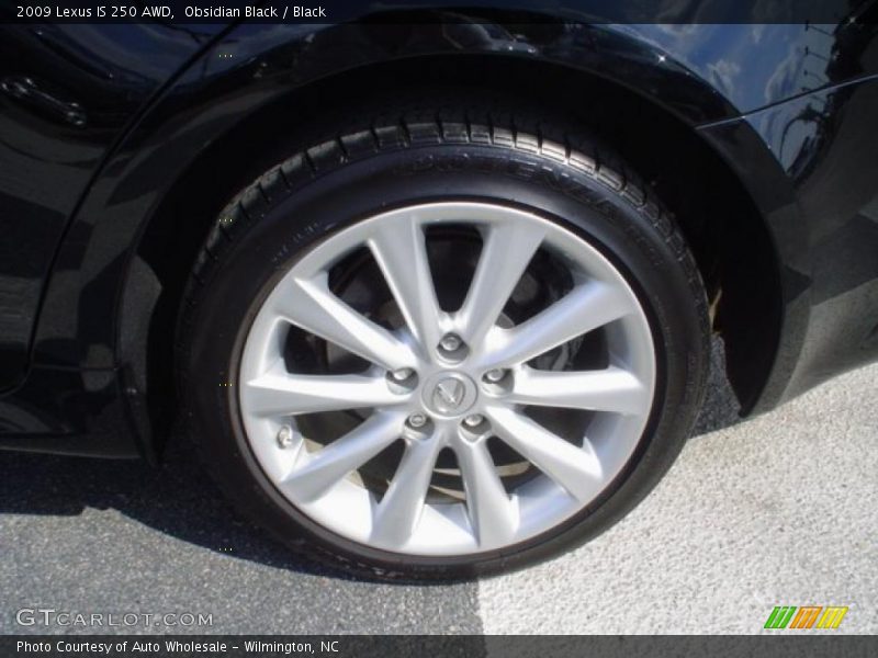 Obsidian Black / Black 2009 Lexus IS 250 AWD