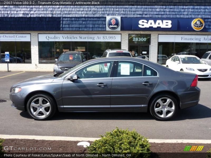 Titanium Gray Metallic / Anthracite Black 2007 Volvo S80 3.2