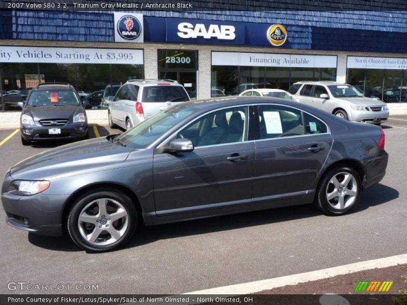 Titanium Gray Metallic / Anthracite Black 2007 Volvo S80 3.2