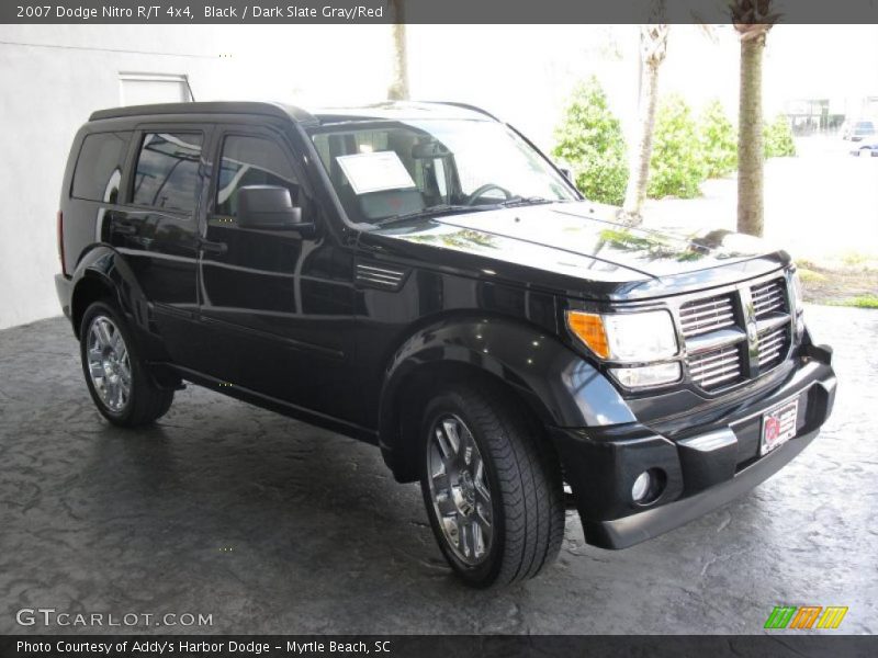 Black / Dark Slate Gray/Red 2007 Dodge Nitro R/T 4x4