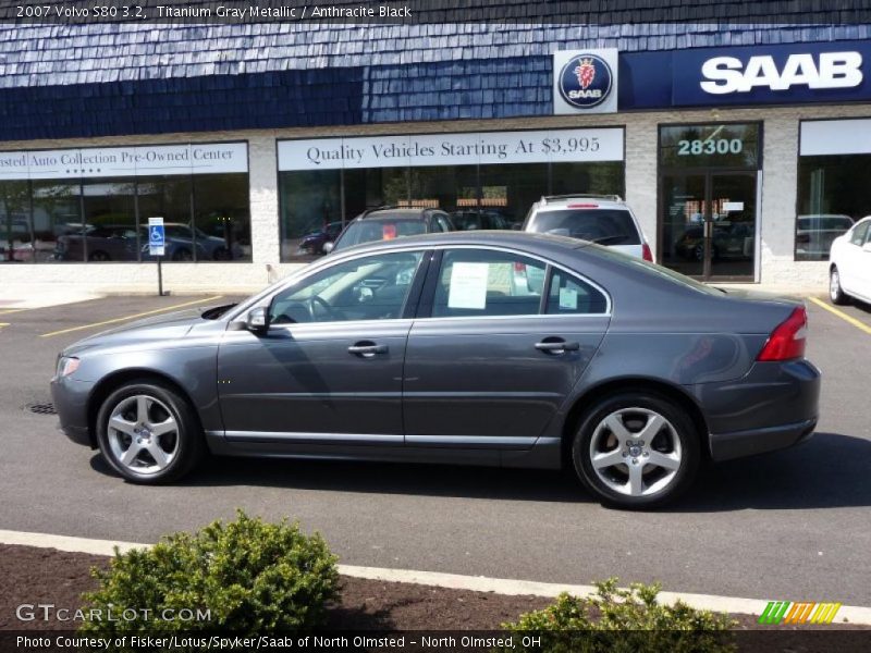 Titanium Gray Metallic / Anthracite Black 2007 Volvo S80 3.2