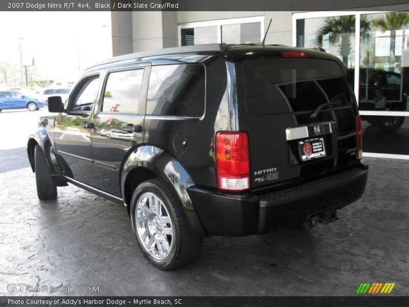 Black / Dark Slate Gray/Red 2007 Dodge Nitro R/T 4x4