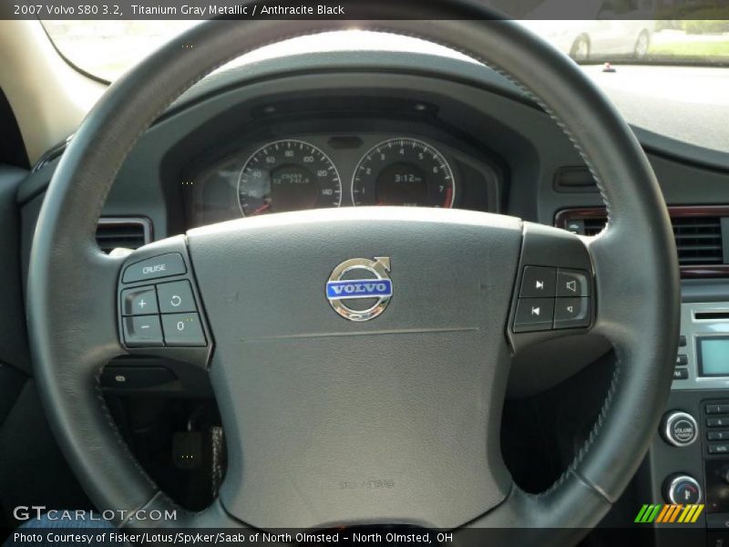 Titanium Gray Metallic / Anthracite Black 2007 Volvo S80 3.2