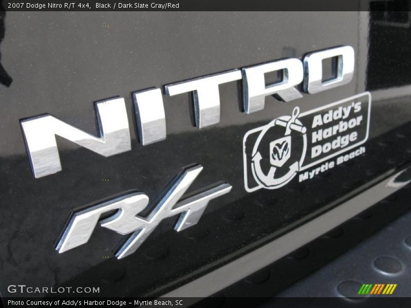 Black / Dark Slate Gray/Red 2007 Dodge Nitro R/T 4x4
