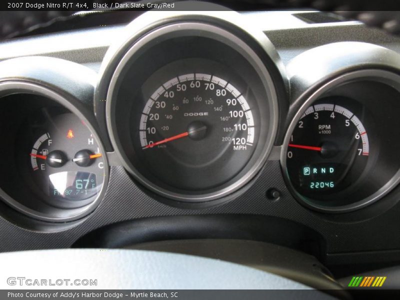 Black / Dark Slate Gray/Red 2007 Dodge Nitro R/T 4x4