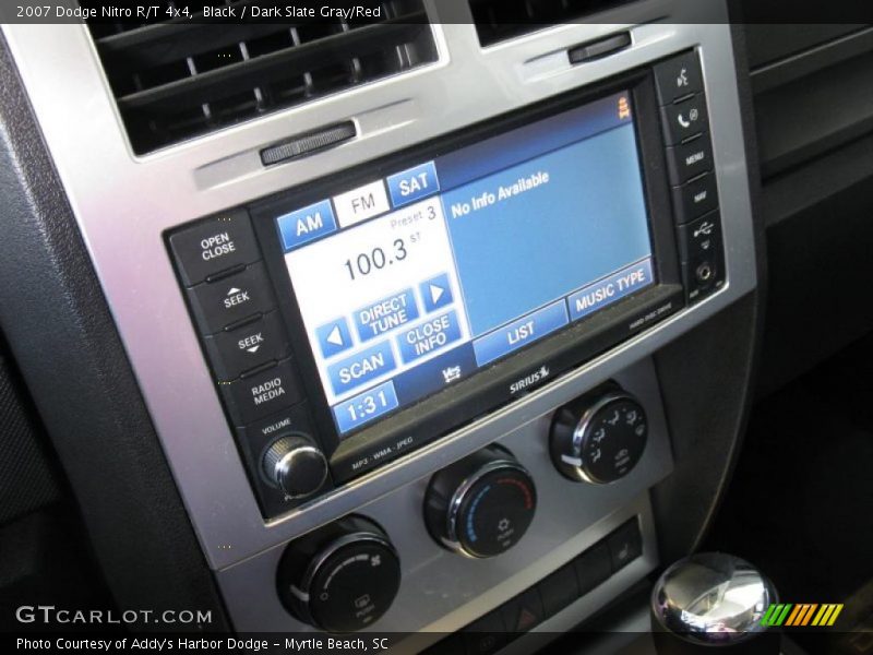 Black / Dark Slate Gray/Red 2007 Dodge Nitro R/T 4x4