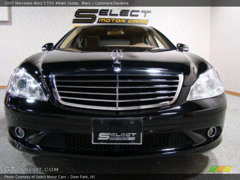 Black / Cashmere/Savanna 2007 Mercedes-Benz S 550 4Matic Sedan