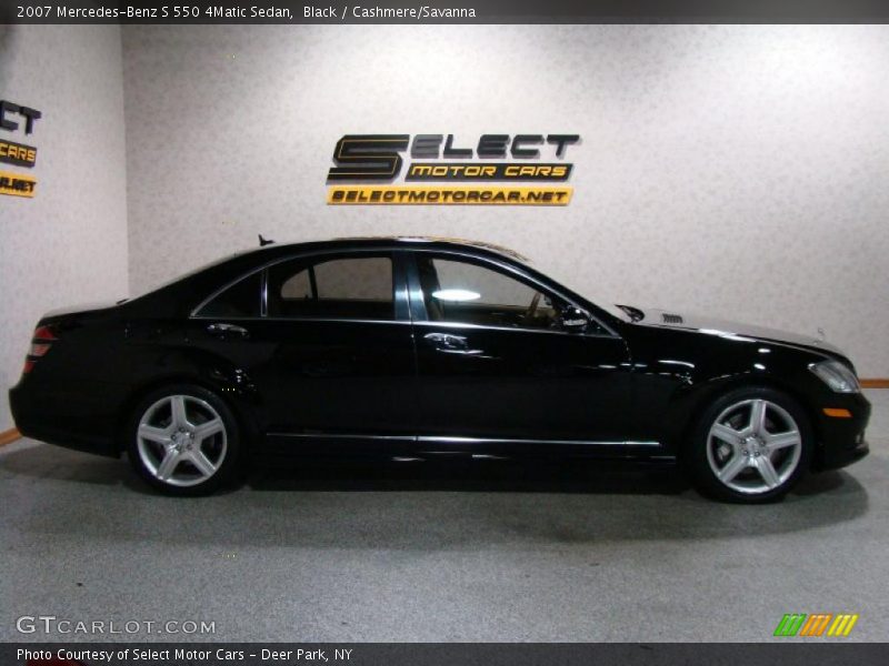 Black / Cashmere/Savanna 2007 Mercedes-Benz S 550 4Matic Sedan
