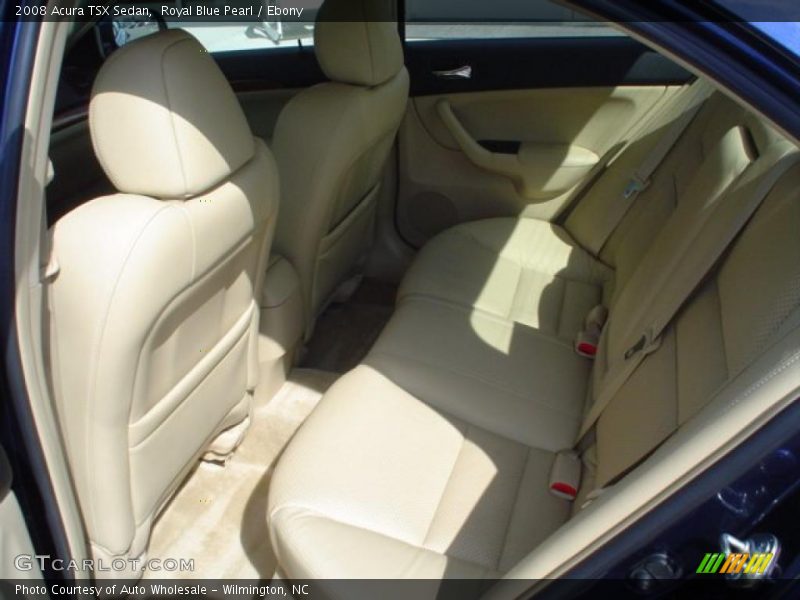 Royal Blue Pearl / Ebony 2008 Acura TSX Sedan