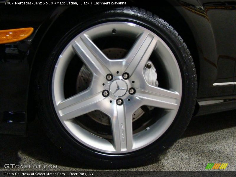 Black / Cashmere/Savanna 2007 Mercedes-Benz S 550 4Matic Sedan