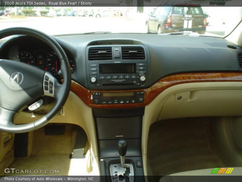 Royal Blue Pearl / Ebony 2008 Acura TSX Sedan