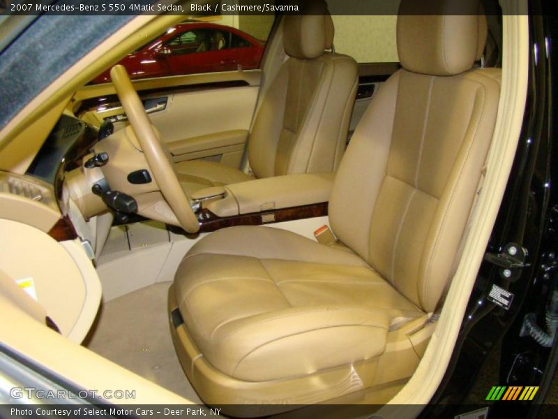 Black / Cashmere/Savanna 2007 Mercedes-Benz S 550 4Matic Sedan