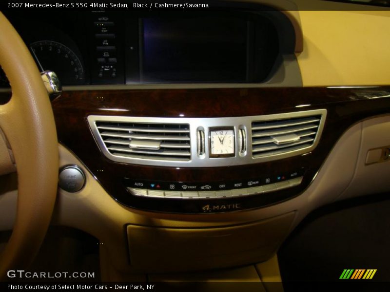 Black / Cashmere/Savanna 2007 Mercedes-Benz S 550 4Matic Sedan