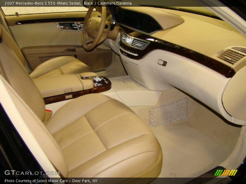 Black / Cashmere/Savanna 2007 Mercedes-Benz S 550 4Matic Sedan