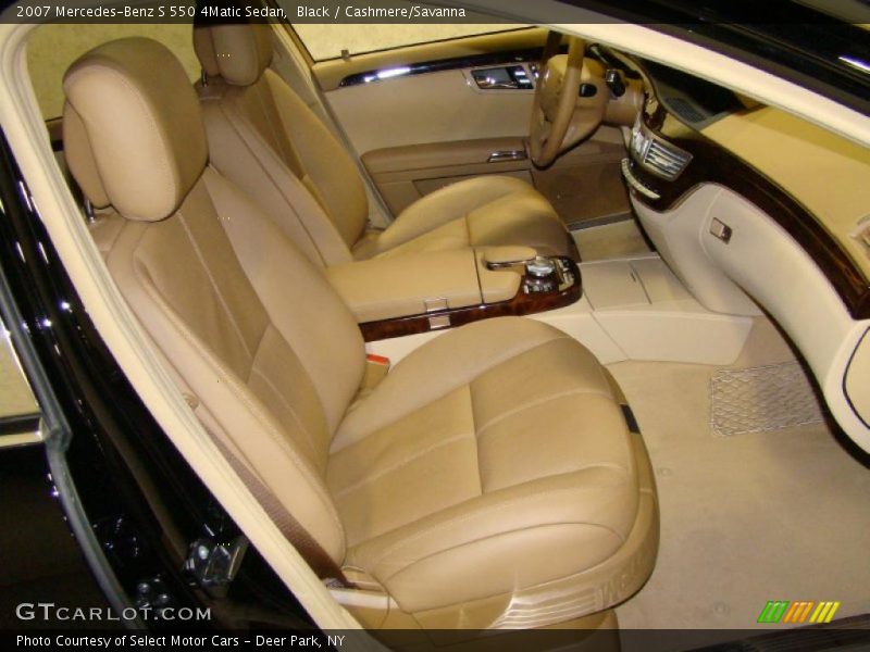 Black / Cashmere/Savanna 2007 Mercedes-Benz S 550 4Matic Sedan