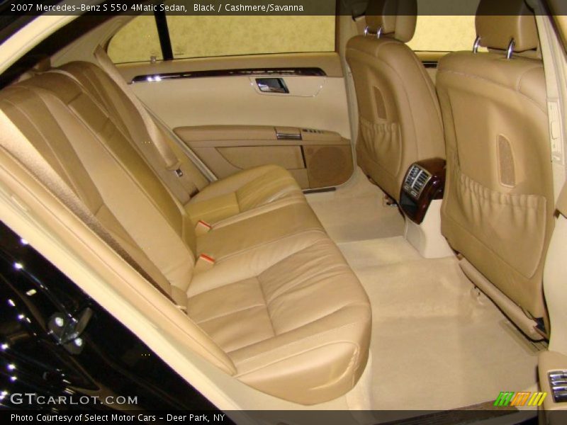 Black / Cashmere/Savanna 2007 Mercedes-Benz S 550 4Matic Sedan