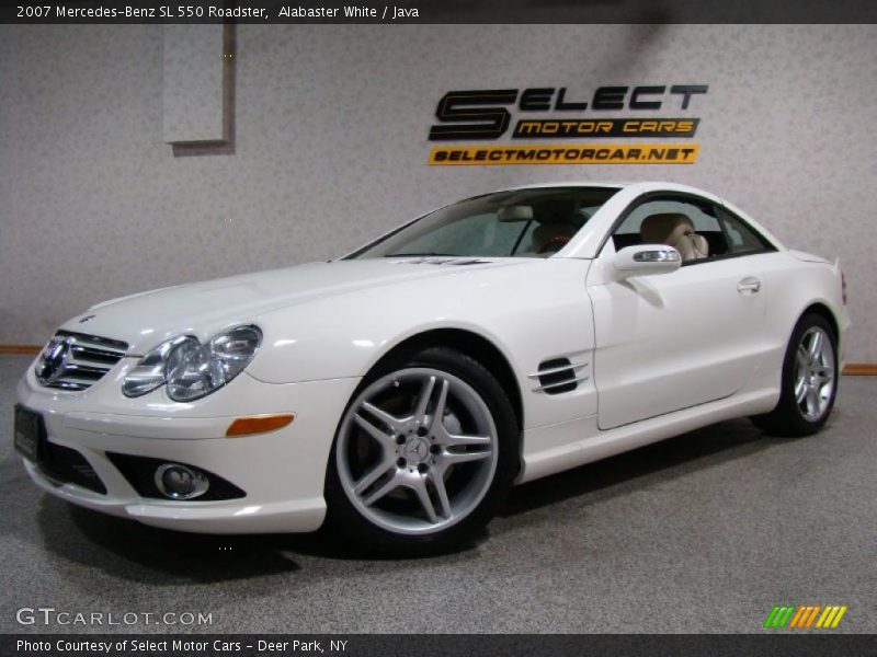 Alabaster White / Java 2007 Mercedes-Benz SL 550 Roadster