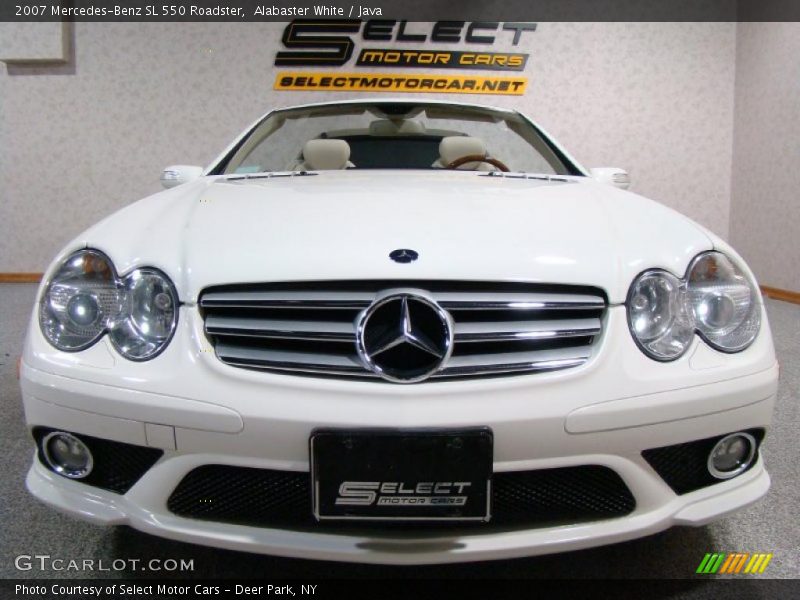 Alabaster White / Java 2007 Mercedes-Benz SL 550 Roadster
