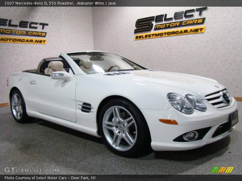 Alabaster White / Java 2007 Mercedes-Benz SL 550 Roadster