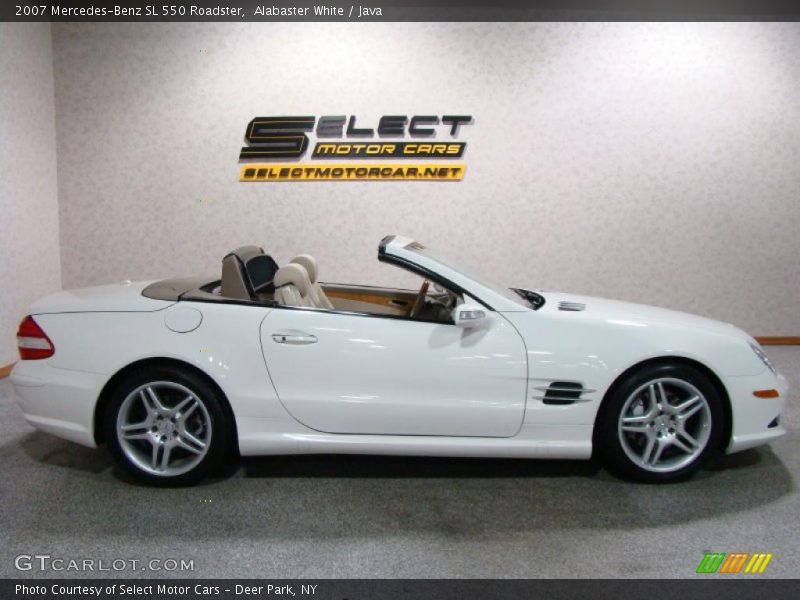 Alabaster White / Java 2007 Mercedes-Benz SL 550 Roadster